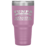 Funpa Fathers Day Men Gift Fun Grandpa Birthday Tumbler Tumblers dad, family- Nichefamily.com