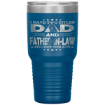 I Have Two Titles Dad Father-In-Law Funny Fathers Day Gift Tumbler Tumblers dad, family- Nichefamily.com