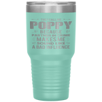 POPPY Grandpa Fathers Day Funny Gift design Tumbler Tumblers dad, family- Nichefamily.com