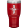 White German shepherd Reflection Funny Father's Day Tumbler Tumblers dad, family- Nichefamily.com