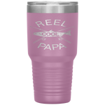 Father's Day Gifts Fishing Reel Cool Papa Dad FUNNY Tumbler Tumblers dad, family- Nichefamily.com