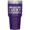 One Lucky Grandpa Clover Men St Patricks Day Grandfather Tumbler Tumblers dad, family- Nichefamily.com