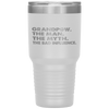 GrandPaw the man the myth te influence gift grandpa Tumbler Tumblers dad, family- Nichefamily.com