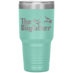 The Dogfather Dog Dad Fathers Day Gift Dog Lover Tumbler Tumblers dad, family- Nichefamily.com