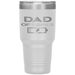 Dad of 3 Girls Funny Dad Fathers brother-in-law Tumblers Tumblers dad, family- Nichefamily.com