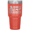 Boots Or Bows Grandpa Gender Reveal Baby Shower Announcement Tumbler Tumblers dad, family- Nichefamily.com