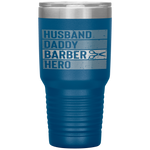 Barber Dad Husband Daddy Hero Fathers Day Gift Tumbler Tumblers dad, family- Nichefamily.com