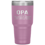 Opa Definition Like A Regular Grandpa Only Cooler Tumbler Tumblers dad, family- Nichefamily.com