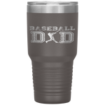 Baseball Dad Fathers Day Gift For Daddy Papa Father Tumbler Tumblers dad, family- Nichefamily.com
