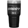 Daddysaurus Rex Father's Day Dinosaur Daddy Funny Tumbler Tumblers dad, family- Nichefamily.com