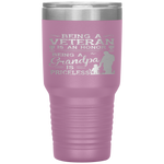 Veteran Grandpa Gift for Grandfather Tumbler Tumblers dad, family- Nichefamily.com