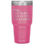 Grandpa Grandfather PA The Legend Gift Tumbler Tumblers dad, family- Nichefamily.com