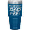 Blessed Papi and Dad Christian Father's Day Tumbler Tumblers dad, family- Nichefamily.com