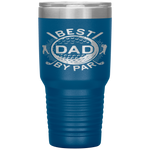 Best Dad By Par Golf Lover Father's Day Gift Tumbler Tumblers dad, family- Nichefamily.com