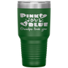 Gender Reveal  Pink Or Blue Grandpa, Pa, Loves You Tumbler Tumblers dad, family- Nichefamily.com