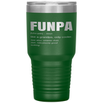 Funny FUNPA Fun Grandpa Novelty Tumbler Tumblers dad, family- Nichefamily.com