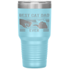 Vintage Best Cat Dad Ever Men Bump Fit Fathers Day Tumbler Tumblers dad, family- Nichefamily.com