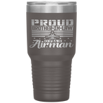 Womens Proud Brother-in-law Of An Airman Father Uncle Son Tumblers Tumblers - Nichefamily.com