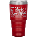 fathers day gifts for father in law from awesome Son in law Tumblers Tumblers dad, family- Nichefamily.com