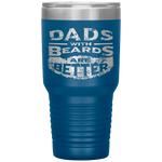 Dads with Beards are Better Father's Day Gifts Distressed Tumbler Tumblers dad, family- Nichefamily.com