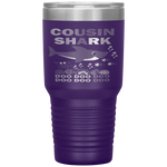 Cousin Shark Fathers Day Gift Cousin Shark Doo Doo Do Tumbler Tumblers dad, family- Nichefamily.com