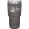 Childhood cancer awareness Grandpa of a warrior Tumbler Tumblers dad, family- Nichefamily.com