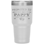 Promoted To Pappy Est.2020 Father's Day Mother's Day Tumbler Tumblers dad, family- Nichefamily.com
