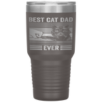 Vintage Best Cat Dad Ever Bump Fist Father's Day Gifts Tumbler Tumblers dad, family- Nichefamily.com