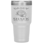 Daddy Shark Funny Father's Day Gift Tumbler Tumblers dad, family- Nichefamily.com