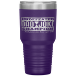 Dad Joke Champion funny father's day gift, bad puns Tumbler Tumblers dad, family- Nichefamily.com