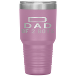 Funny Father's Day - Dad of 2 Boys Gift Idea Tumbler Tumblers dad, family- Nichefamily.com