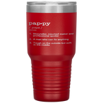 Pappy Definition - Funny Father's Day Gift Tumbler Tumblers dad, family- Nichefamily.com