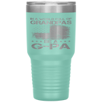 In A World Full Of Grandpas Be A G-pa Us Flag Gift Tumbler Tumblers dad, family- Nichefamily.com