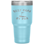 Best Papa By Par Funny Golf Father's Day Grandpa Gift Tumbler Tumblers dad, family- Nichefamily.com