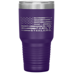 God Family Steelers-Pro Us Flag Father's Day Dad Gift Tumbler Tumblers dad, family- Nichefamily.com