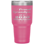 Valedictorian Class of 2020 Proud Grandpa Family Graduation Tumbler Tumblers dad, family- Nichefamily.com