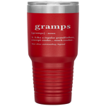 Grandpa Gift for Gramps - Fathers Day Birthday Gift Idea Tumbler Tumblers dad, family- Nichefamily.com