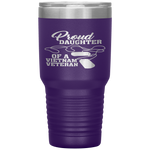 Womens Veteran Daughter Dad Grandpa Vietnam Honorable Tumbler Tumblers dad, family- Nichefamily.com