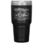 Vintage Hot Rod Grandpa Gift  Tumbler Tumblers dad, family- Nichefamily.com