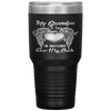 My Grandpa Is Guardian Angel He Watches Over Back Tumbler Tumblers dad, family- Nichefamily.com