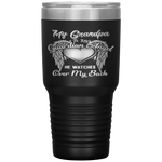 My Grandpa Is Guardian Angel He Watches Over Back Tumbler Tumblers dad, family- Nichefamily.com