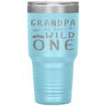 Grandpa Of The Wild One Thing Birthday Tumbler Tumblers dad, family- Nichefamily.com