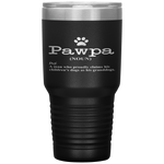 Funny dog grandpa Pawpa defintion Tumbler Tumblers dad, family- Nichefamily.com