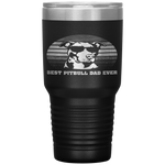 Best Pitbull Dad Ever Pitbull Father's Day Gifts Tumbler Tumblers dad, family- Nichefamily.com