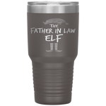 father in law Elf Matching Family Christmas Party Pajama Tumbler Tumblers dad, family- Nichefamily.com