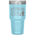 Veteran Grandpa Gift for Grandfather Tumbler Tumblers dad, family- Nichefamily.com