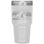 Father's Day PopsSaurus Rex Funny Dinosaur Gift Tumbler Tumblers dad, family- Nichefamily.com