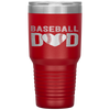 Baseball Dad Papa Father's Day Gift For Him School Tumbler Tumblers dad, family- Nichefamily.com