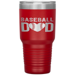 Baseball Dad Papa Father's Day Gift For Him School Tumbler Tumblers dad, family- Nichefamily.com