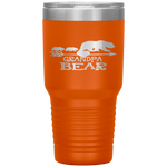 Red Plaid Grandpa Bear Two Cubs Matching Buffalo Pajama Xmas Tumbler Tumblers dad, family- Nichefamily.com